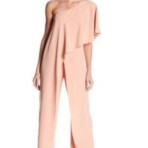Marina one shoulder mauve jumpsuit sz 8